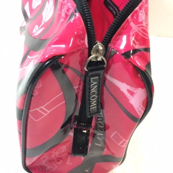 Lancôme Cosmetic Travel Zip Pink Case Roses Eiffel Tower Lipstick Cherubs 9x2x6 - Picture 5 of 7